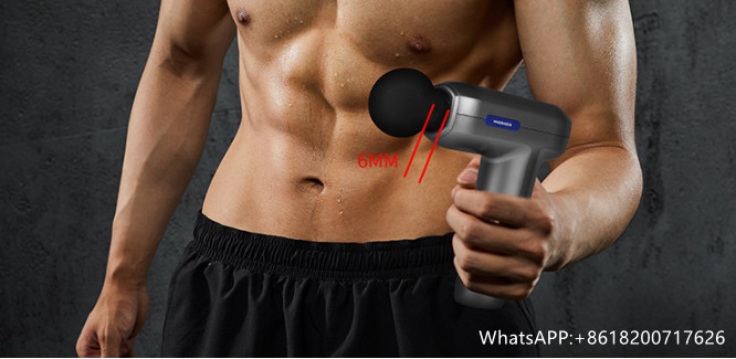 Electric Wireless Cheap  Percussion Muscle Gun Deep Tissue  Heads Fascia Gun Massager