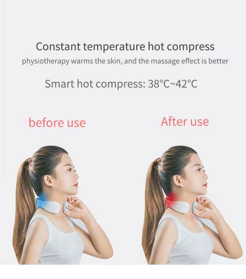 New cervical vertebra Therapy Electric pulse vibration neck massager